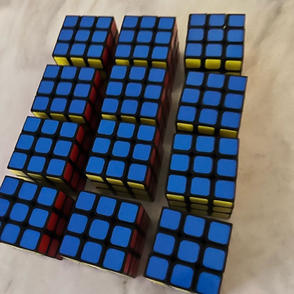 Set of 12 Rubiks cubes minis - great for party favors gifts - speed cube puzzles